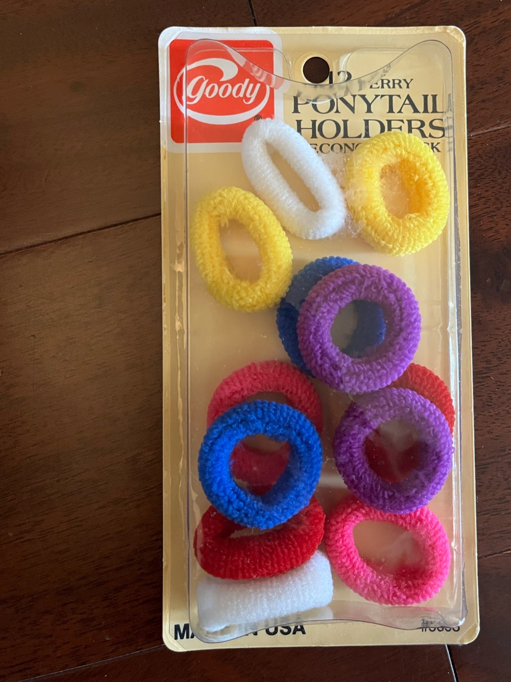 12 terry ponytail holders goody economy pack USA #5693 70s 80s